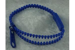 Reißverschluß Armband 19cm blau